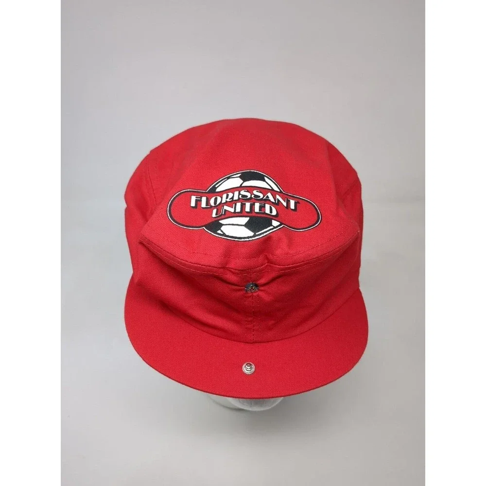Vintage Florissant United Soccer Club Missouri‎ Golf Hat Flat Cap 1970s Snapback